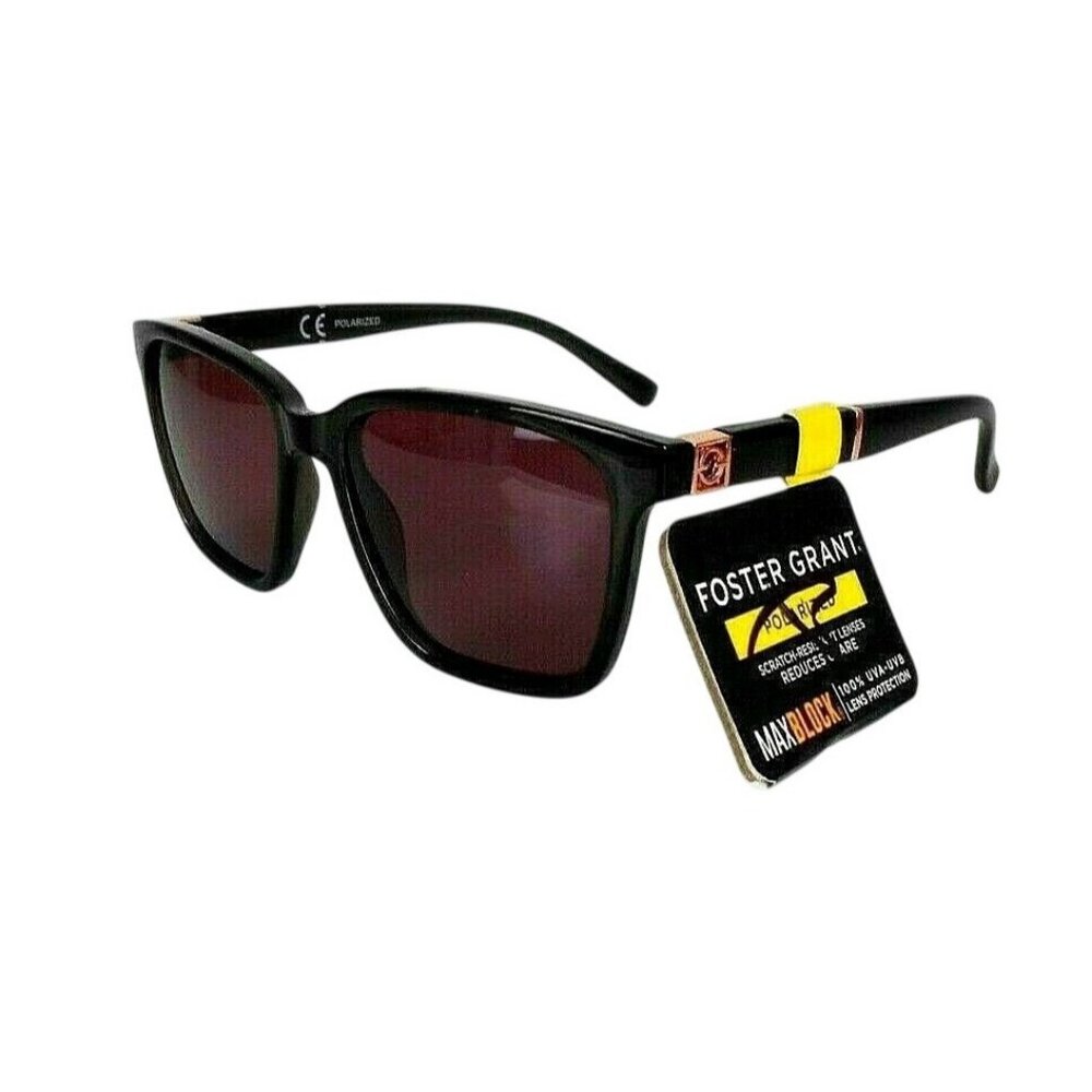 Foster Grant Womens Polarized Sunglasses Black Frame With UV Protection